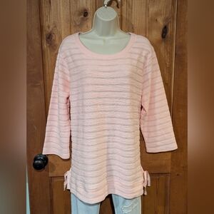 Liberty Lane Pink Knit Tunic Top‎